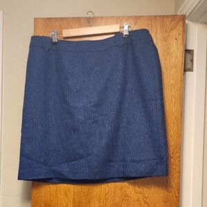 Talbots Dark Blue Pencil Skirt